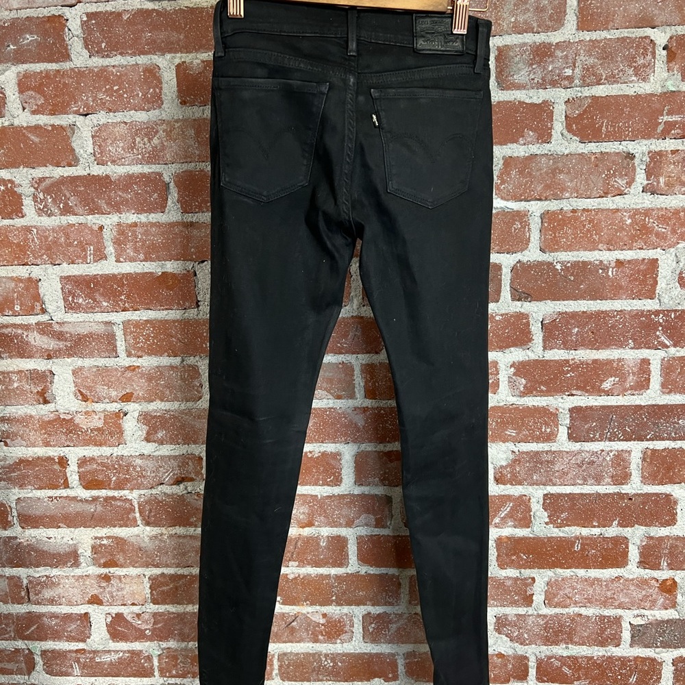 LEVI’S 710 Super Skinny Black Denim, jeans size 25 - Picture 5 of 14